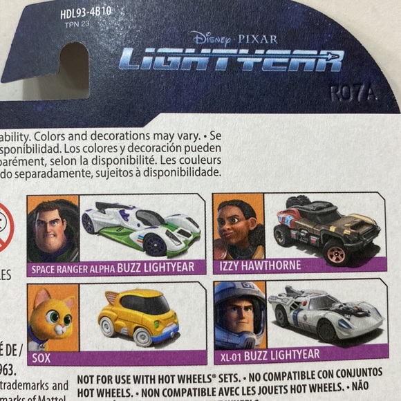 HOT WHEELS DISNEY PIXAR LIGHTYEAR COMPLETE SET - Picture 11 of 14